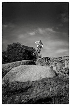 Lear riding the rocks....